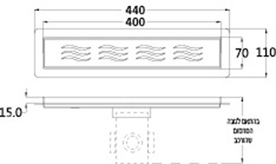תעלת ניקוז 400 מ